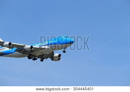 Amsterdam, The Netherlands - June, 1st 2019: Ph-ckb Klm Royal Dutch Airlines Boeing 747  Final Appro