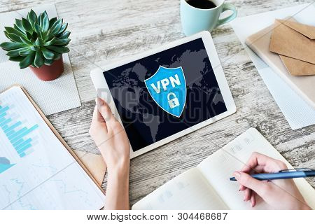 Vpn - Virtual Perivate Network. Internet Conncetion Privacy Concept.