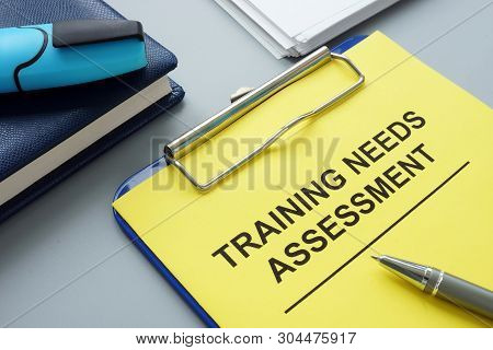 Training Needs Assessment Tna Report With Clipboard.