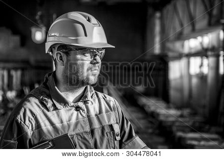 The Mechanic - The Repairman Tightens Bolts On A Flanged Connection Of Pipeline Armature, Operator P