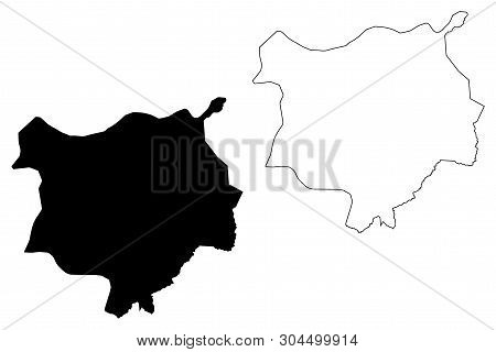 Chiquimula Department (republic Of Guatemala, Departments Of Guatemala) Map Vector Illustration, Scr