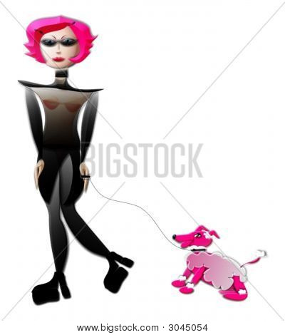 Barboncino punk e rosa