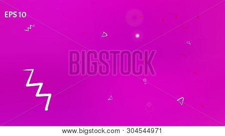 Recent Space Fantasy. Funny Colorific Illustration.  Background Texture, Modern. Magneta Colored Bac
