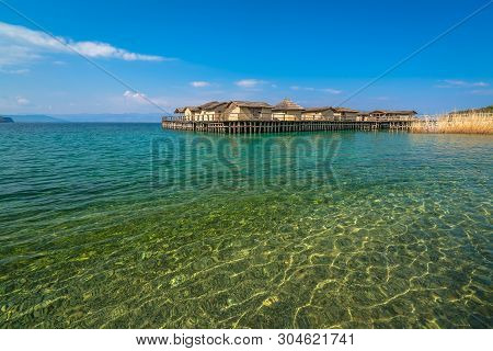 Bay Of The Bones, Museum On Water, Authentic Reconstruction Of The Pile Dwelling Settlement, Ohrid, 