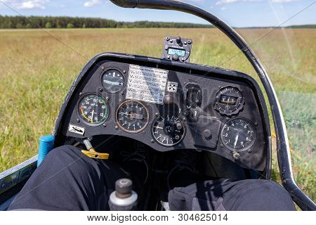 Pila, Wielkopolskie / Polska - June, 2, 2019: A View From A Glider On A Medium-sized City In Poland.