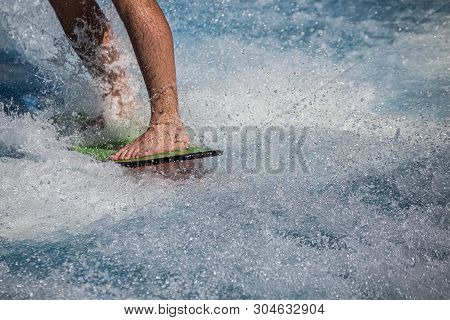 Cadiz, Spain - September 27, 2016: Group Led Pool Games, Outdoor Fun, And Innovative Activities Such