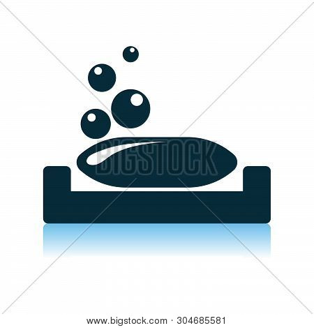 Soap-dish Icon. Shadow Reflection Design. Vector Illustration.