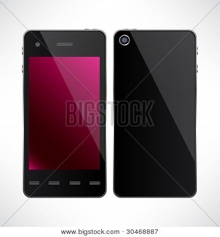 Vektor Touchscreen smartphone