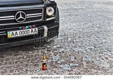 September 4, 2012, Kyiv. Mercedes-benz G55 Amg. Suv In The City