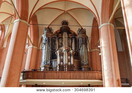 Luneburg, Germany - November 03, 2018: Interior Of St. Michaelis Church In Luneburg