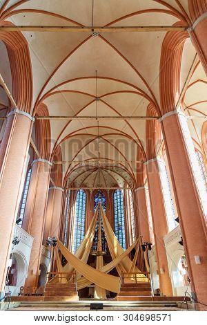 Luneburg, Germany - November 03, 2018: Interior Of St. Michaelis Church In Luneburg