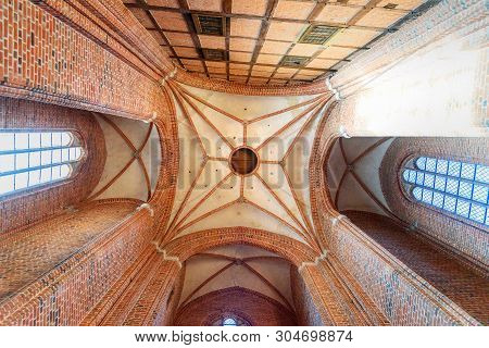 Luneburg, Germany - November 03, 2018: Interior Of St. Michaelis Church In Luneburg