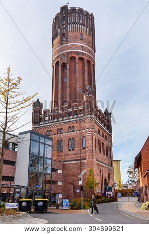 Luneburg, Germany - November 06, 2018: Wasserturm Or Old Water Tower In Luneburg