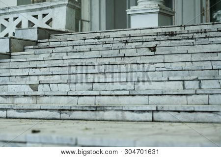 old white villa, retro architecture