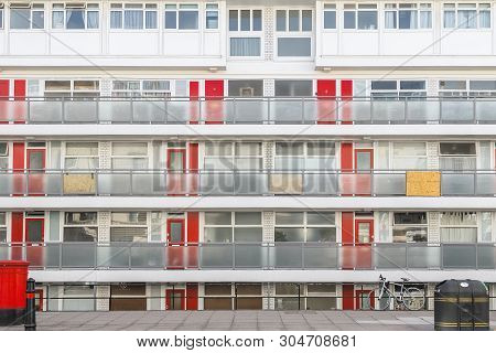 Facade Of A Council Housing Block In Pimlico, London