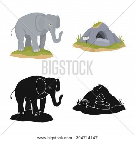 Vector Illustration Of Nature  And Fun  Icon. Collection Of Nature  And Entertainment Vector Icon Fo