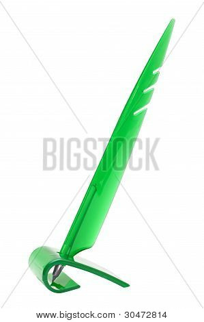 Caneta lembrança como uma caneta no Stand