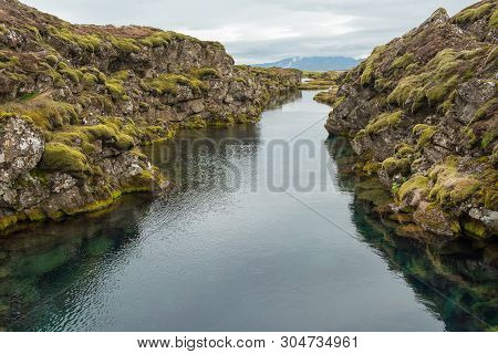 Silfra Fissure In Thingvellir National Park, Iceland