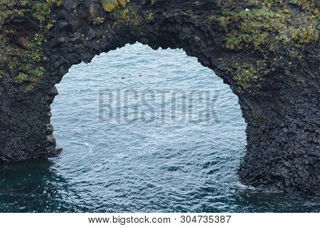 Arnarstapi Basalt Rock Arch Formation, Iceland