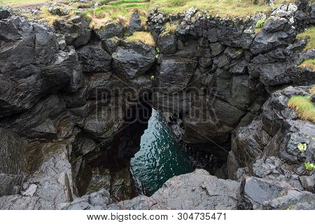 Arnarstapi Basalt Rock Arch Formation, Iceland