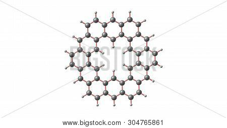 Kekulene Molecular Structure Isolated On White