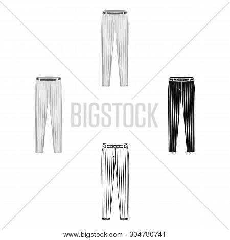 Uniform Pants Baseball. Baseball Single Icon In Cartoon, Black Style Vector Symbol Stock Illustratio