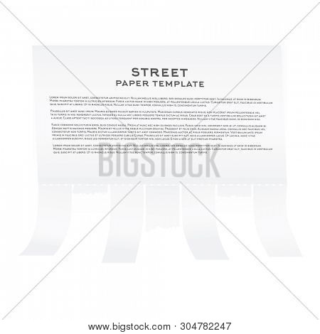 tear off stripes paper image photo free trial bigstock tear off advertisement template