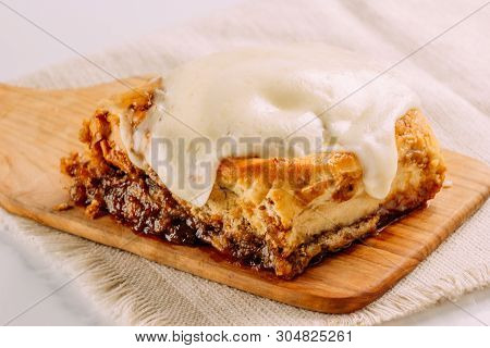 Cinnamon Rolls With Cheese Baked And Ready To Eat. Golfeados Typical Dessert In Venezuela.