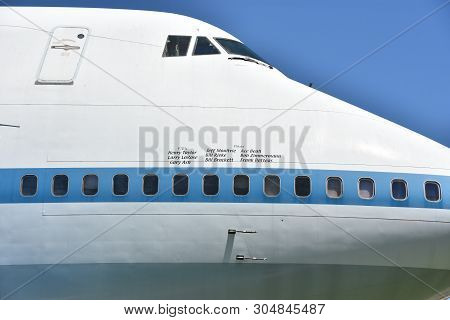 Houston, Tx - Apr 19: Nasa 905 At Space Center In Houston Texas On April 19 2019. Its A Science And 
