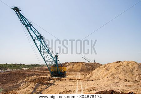 Kaolin Quarry At Tavria Steppe
