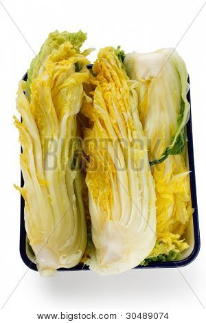 Entscheidungsprozess Kimchi, gesalzene Napa Kohl, koreanisches Essen