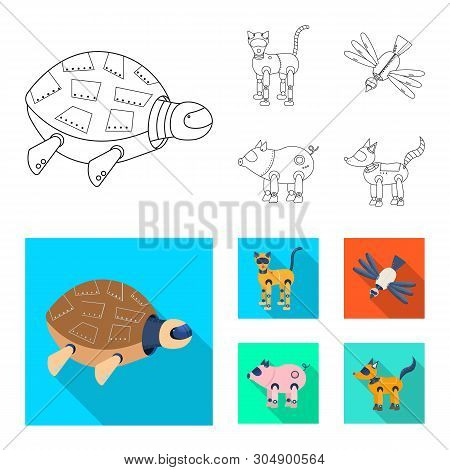 Vector Illustration Of Toy And Science Symbol. Set Of Toy And Toy Vector Icon For Stock.