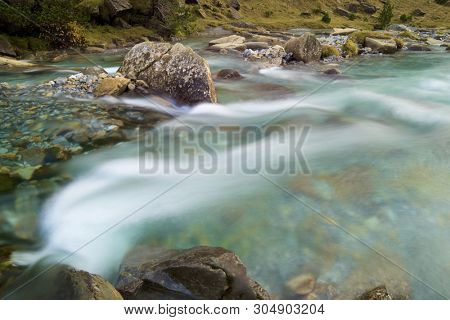 Arazas river in Ordesa National Park, Pyrenees, Huesca Province, Aragon, Spain.