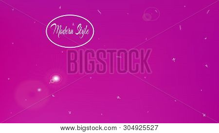 Clean Space Fantasy. Background Texture, Smoot. Plain Colorific Illustration.  Magneta Colored Backg