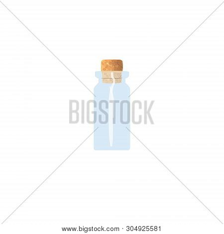 Oil Empty Phial With Cork, Tranparent Icy-white Vial, Scent Bottle, Medicine Bottle, Jar. For Drugs,