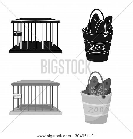 Vector Illustration Of Nature  And Fun  Sign. Set Of Nature  And Entertainment Vector Icon For Stock