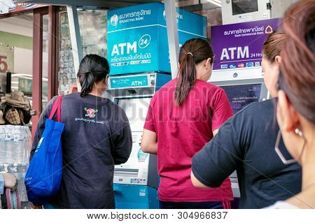 Bangkok, Thailand - June 02, 2019: Listerine Cool Mint Mouth Wash With Zero Alcohol On The Shelf Of 