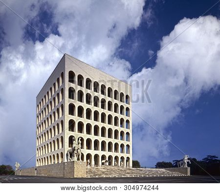 Rome, Eur The Square Colosseum (colosseo Quadrato), 1935-1942