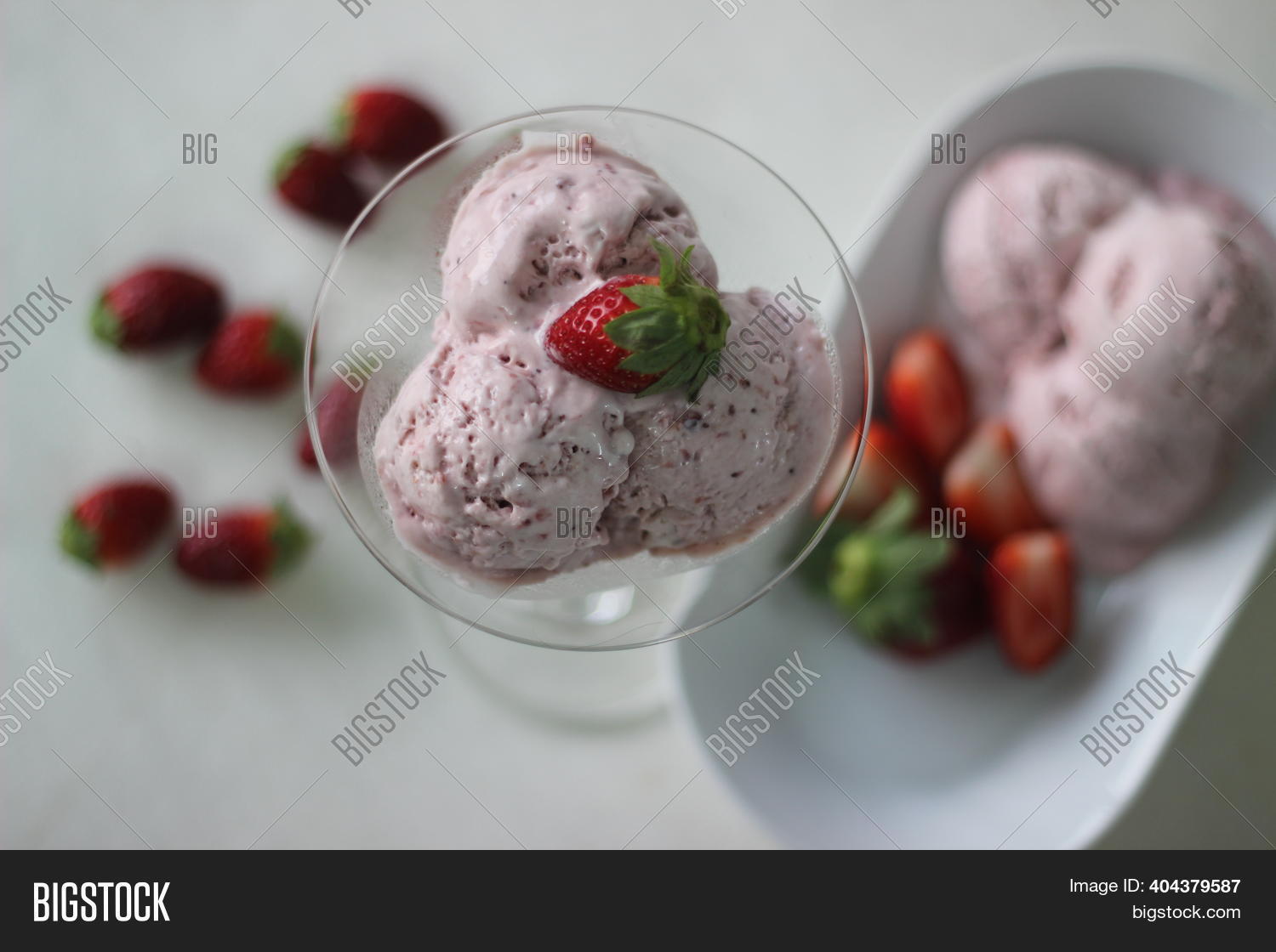Strawberry Ice Cream Image & Photo (Free Trial) Bigstock