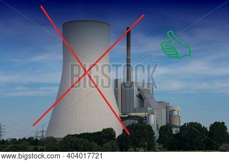 Power Plant Walsum In Duisburg-walsum. The Coal-fired Power Plant Is Located On The Site Of The Form