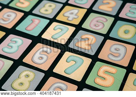 Background Of Numbers. Finance Data Concept. Matematic. Seamless Pattern With Numbers. Financial Cri