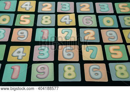 Background Of Numbers. Finance Data Concept. Matematic. Seamless Pattern With Numbers. Financial Cri