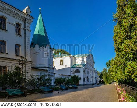 Tower Of The Monastery Fence In The Svyatogorsk Lavra