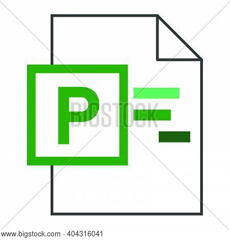 Modern Flat Design Of Logo Mpp Project Document File Icon