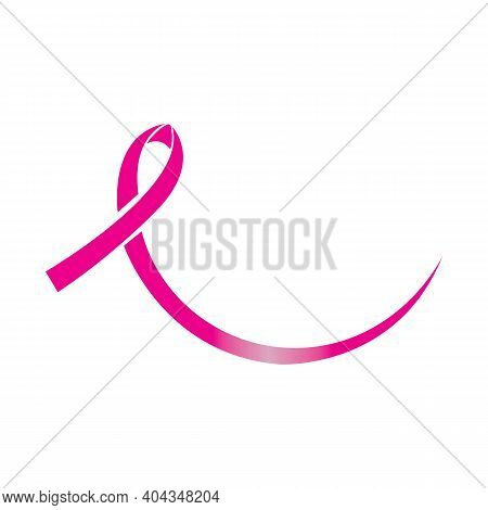 Breast Cancer Awareness Ribbon Vector Illustration