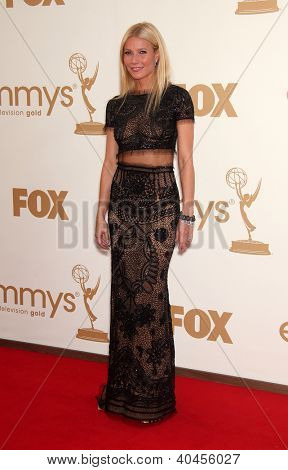LOS ANGELES - AUG 11:  GWYNETH PALTROW arriving to Emmy Awards 2011  on August 11, 2012 in Los Angeles, CA