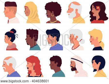 asian side profile drawing