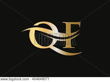 Initial Qf Letter Business Logo Design Vector Template With Minimal And Modern Trendy