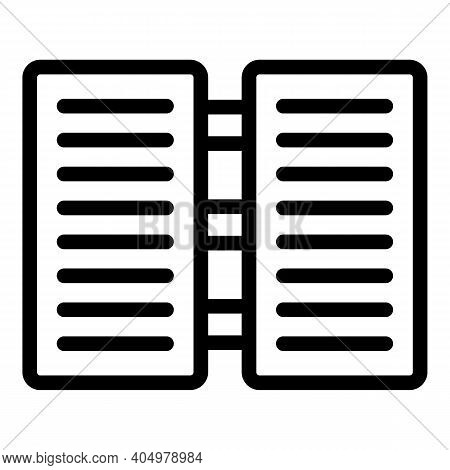 Customer Database Server Icon. Outline Customer Database Server Vector Icon For Web Design Isolated 