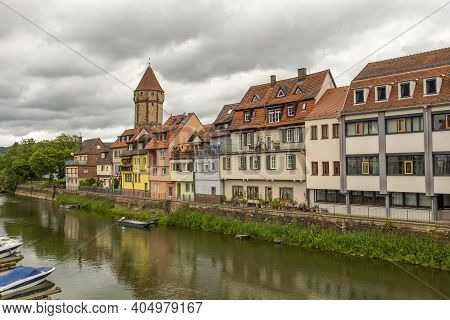 City View Of Wertheim Am Main In Southern Germany At Summer Time